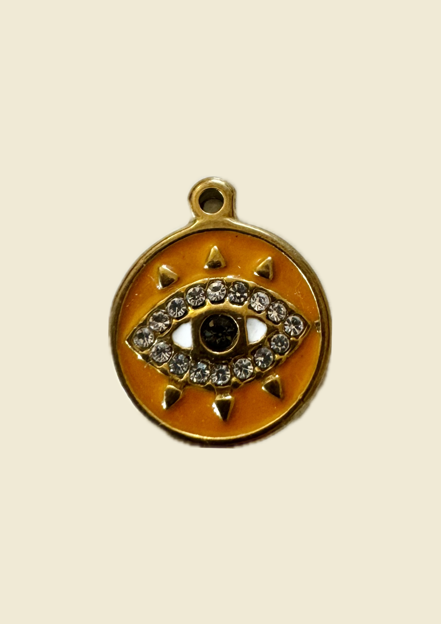 Charms oeil orange