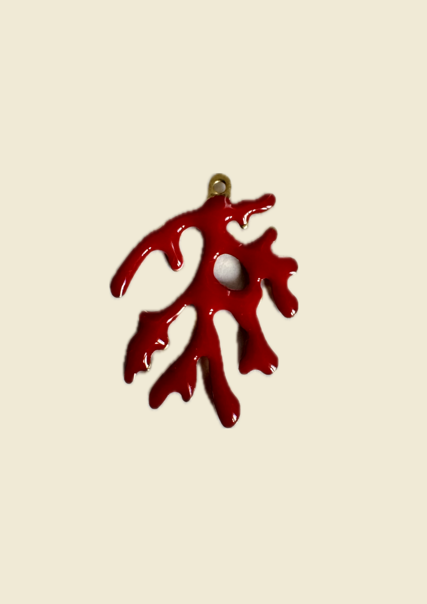 Charms corail rouge