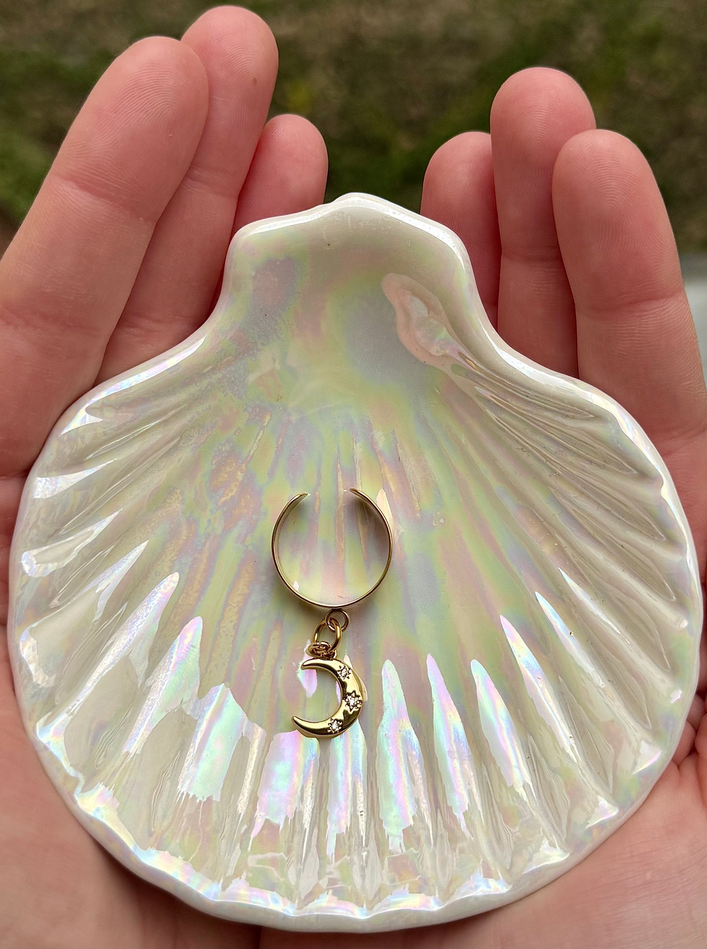 Bague à charms Lune