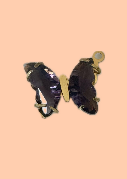 Charms papillon violet
