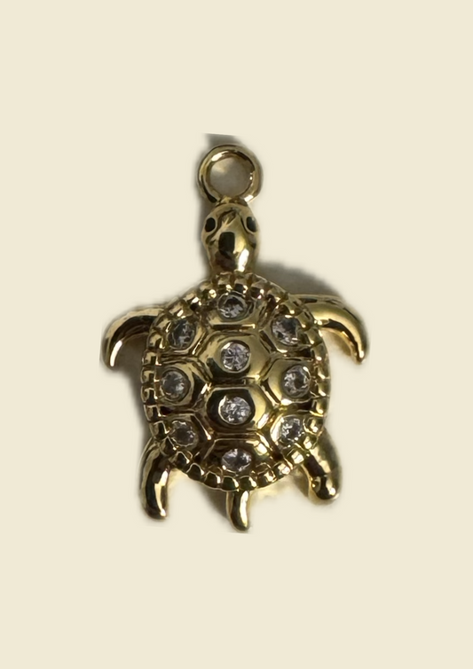 Charms tortue à strass