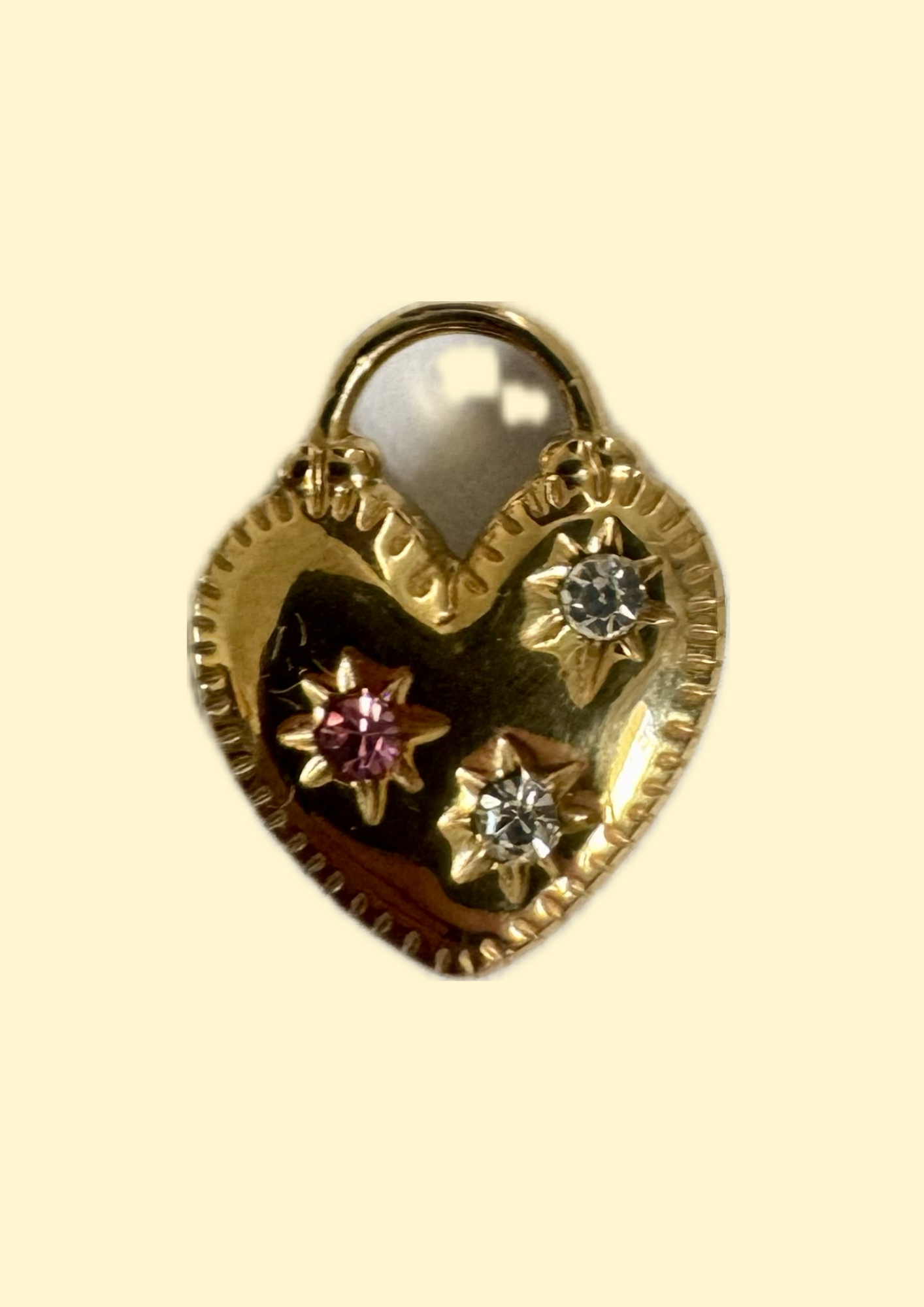 Charms coeur cadenas