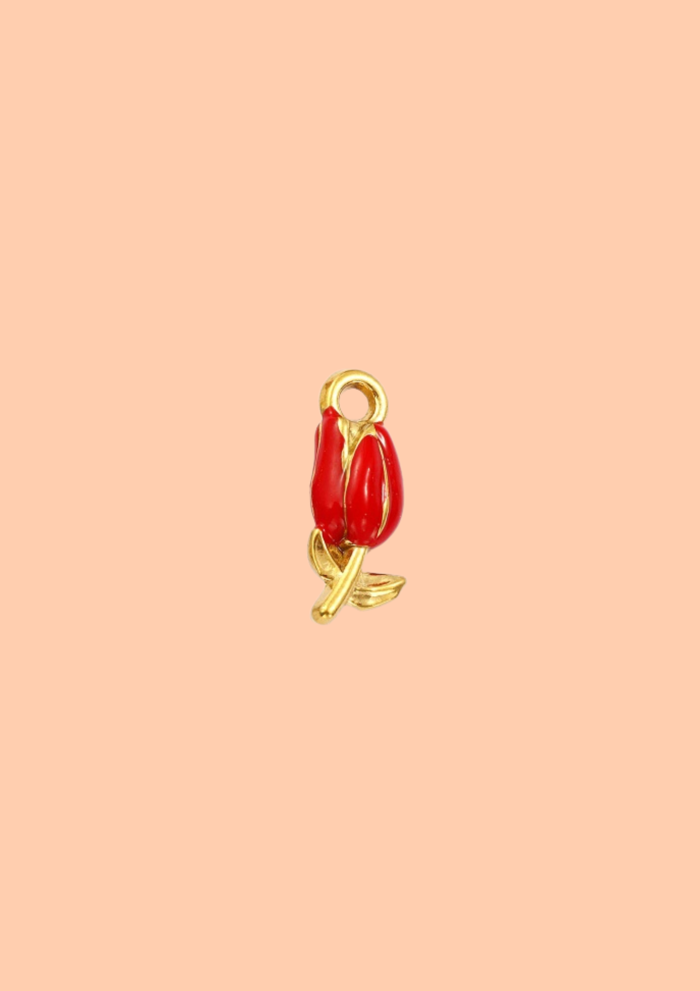 Charms rose rouge