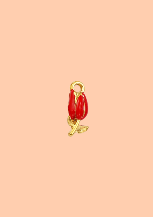 Charms rose rouge