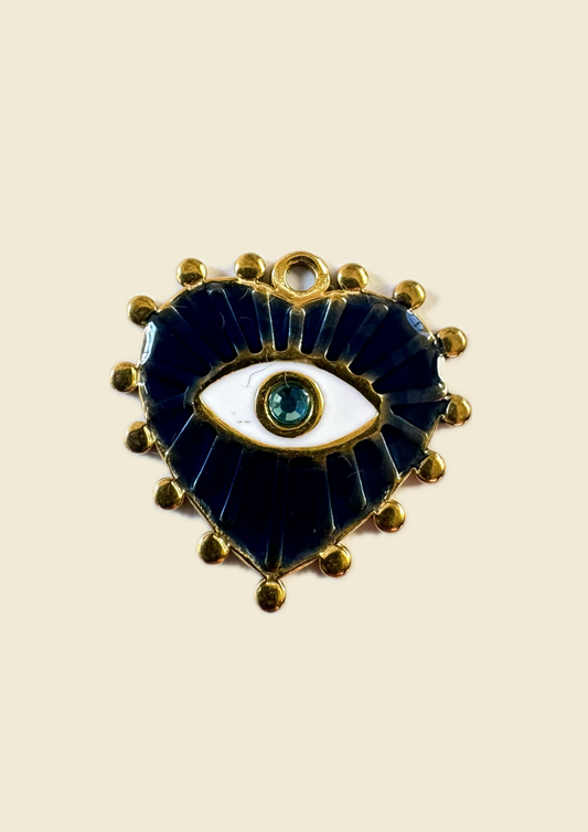 Charms oeil bleu marine