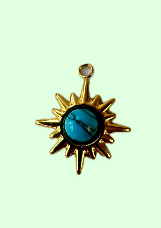 Charms étoile bleue