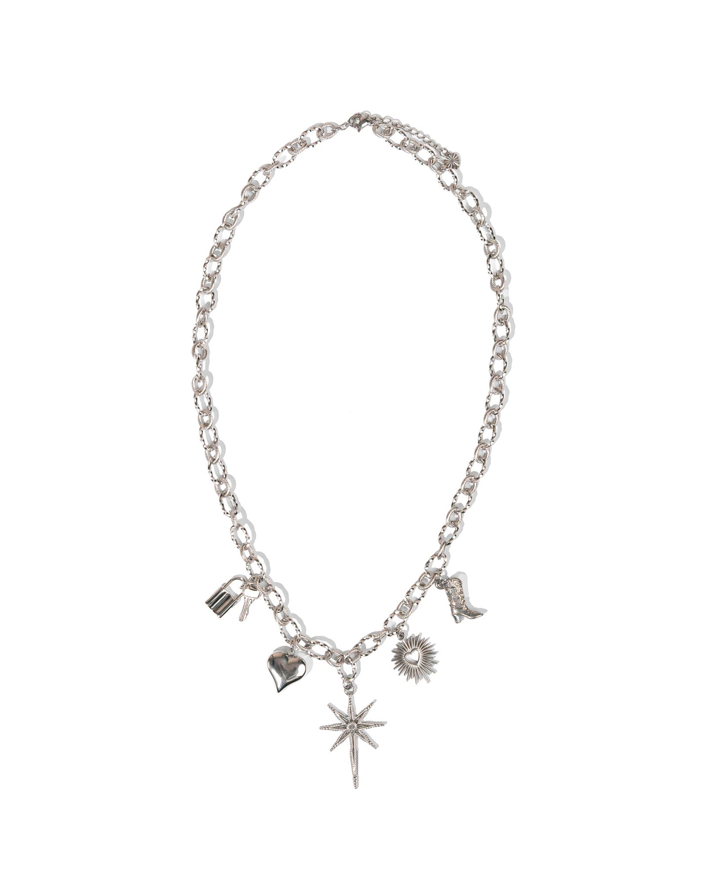 Collier argenté pimpante
